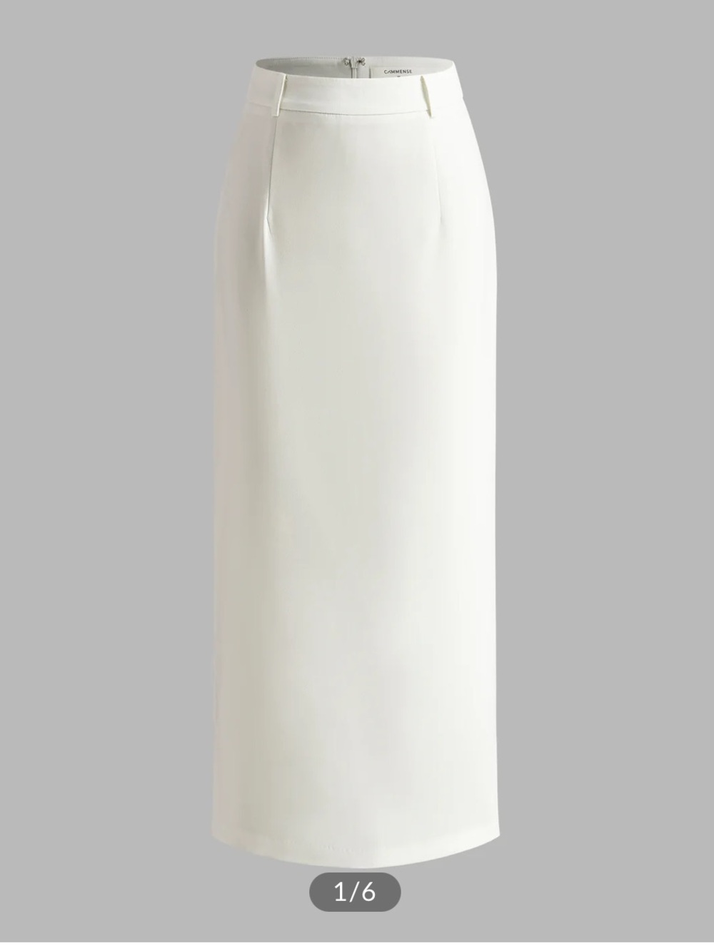 Commense White Maxi Skirt